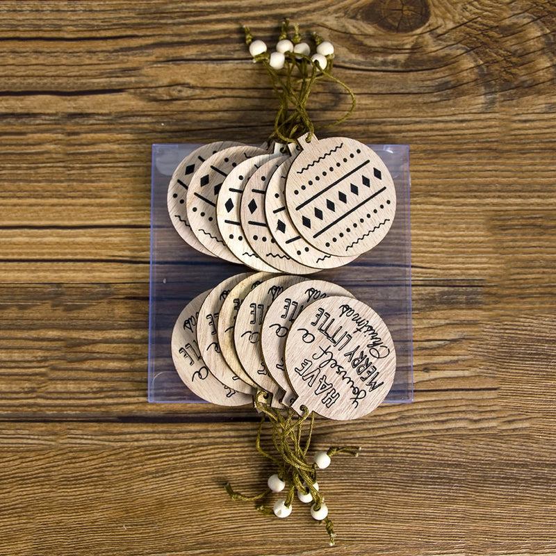 Christmas Wood Party Hanging Ornaments