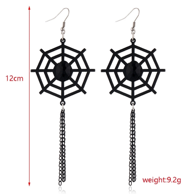 6 Pieces Gothic Cat Spider Alloy Women'S Drop Earrings 1 Pair