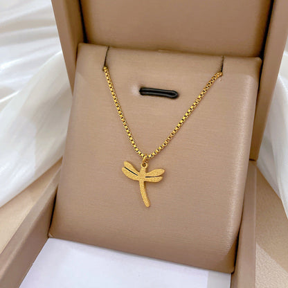 Cartoon Geometric Titanium Steel Electroplating Necklaces