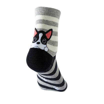 Women's Socks Fun Cat Socks Mid-length Socks Novelty Dog Animal Women's Socks Cotton Socks Cartoon Stockings Yama