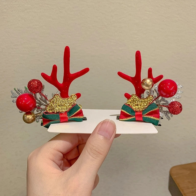 Christmas Fashion Antlers Resin Daily Hairpin