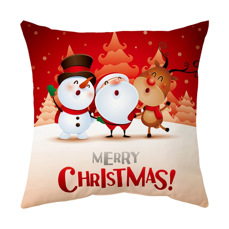 Classical Letter Short Plush Throw Pillow