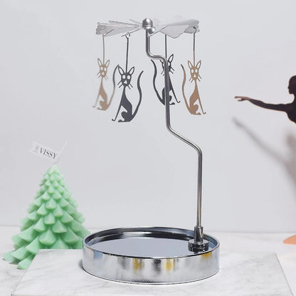 Novelty Solid Color Stainless Steel Metal Candlestick