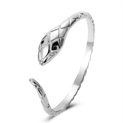 Alloy Gold Plated Silver Plated Hip-Hop Classic Style Streetwear Plating Hollow Out Inlay Animal Artificial Crystal Artificial Pearls Zircon Wristband Bangle