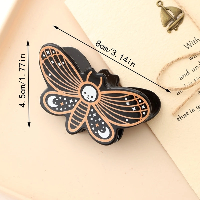 Halloween Cute Funny Women's Pumpkin Spider Web Acetic Acid Sheets Stoving Varnish Hair Claws