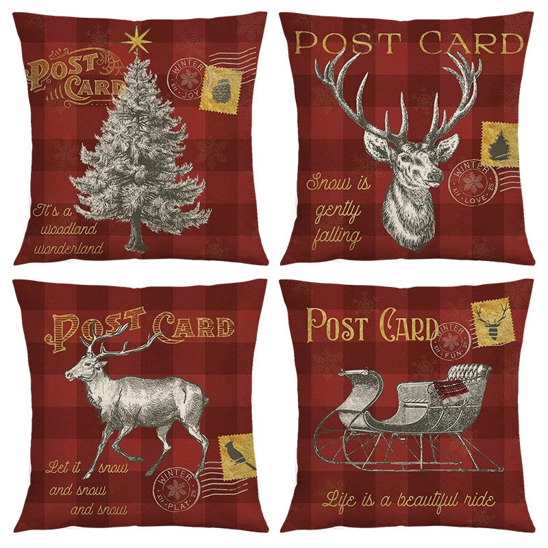 Christmas Combination Pillow Case New Home Sofa Decoration Cushion Pillow Case Manufacturers