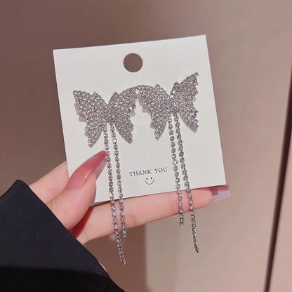 1 Pair Glam Geometric Plating Inlay Alloy Artificial Pearls Rhinestones Drop Earrings