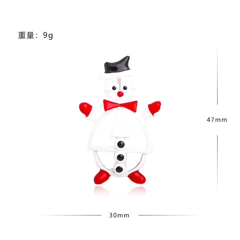 2 Pieces Ethnic Style Pin Christmas Tree Letter Wreath Imitation Pearl Alloy Rhinestone Enamel Unisex Brooches