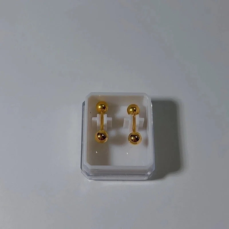 Sweet Animal/zodiac Heart Shape Facial Features/expressions Plating Smiley Face Titanium Steel Earrings