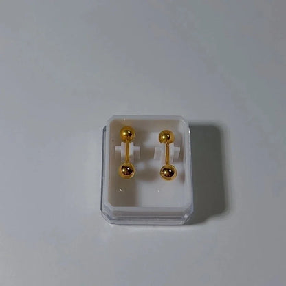 Sweet Animal/zodiac Heart Shape Facial Features/expressions Plating Smiley Face Titanium Steel Earrings