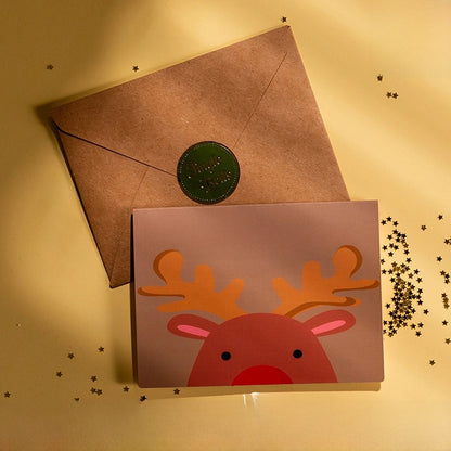 Christmas Artistic Snowman Christmas Card