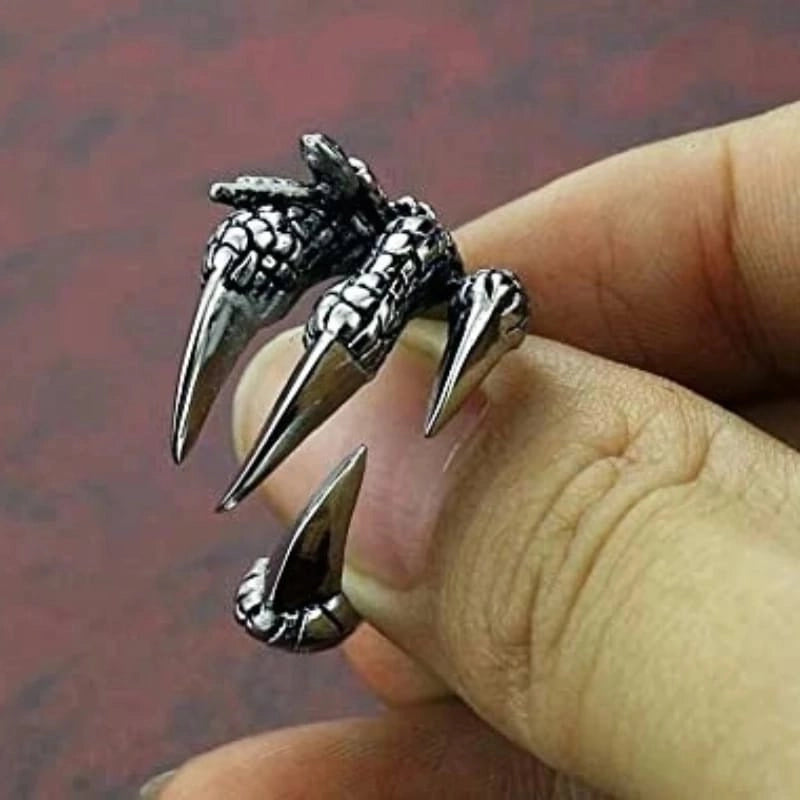 Retro Cool Style Snake Skull Alloy Plating Open Ring