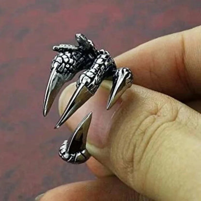 Retro Cool Style Snake Skull Alloy Plating Open Ring