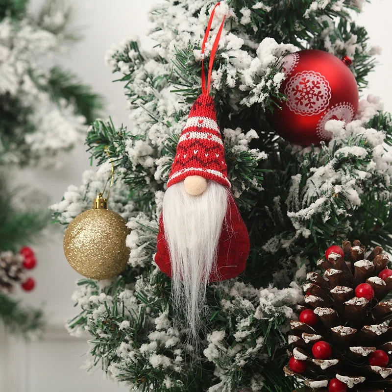 Christmas Cute Santa Claus Nonwoven Party Hanging Ornaments