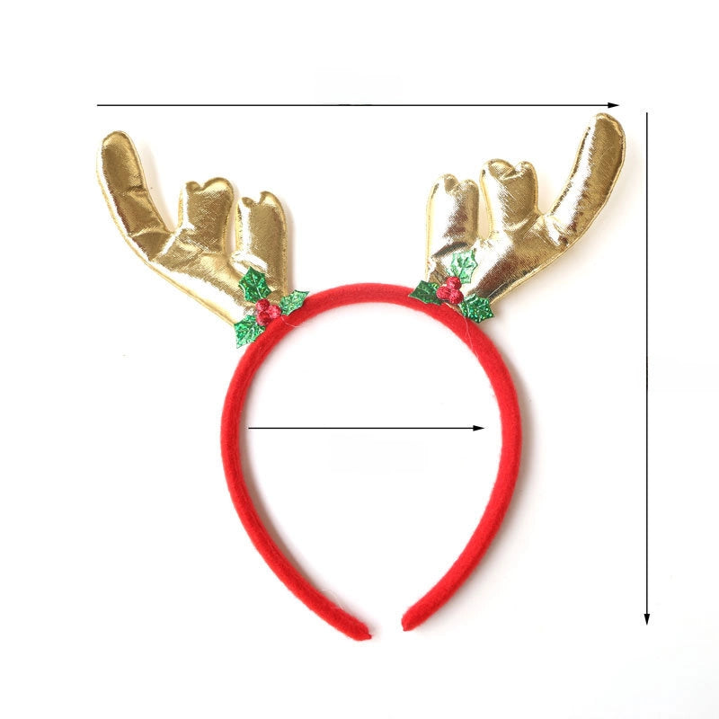 Christmas Hairband Old Man Snowman Elk Horn Headband Christmas Decorations Children Party Headdress