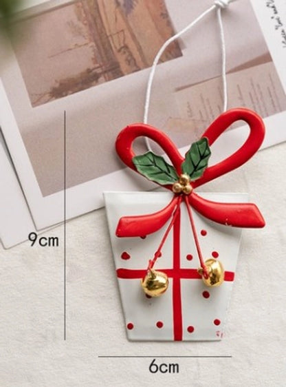 Christmas Fashion Christmas Tree Snowflake Iron Party Hanging Ornaments