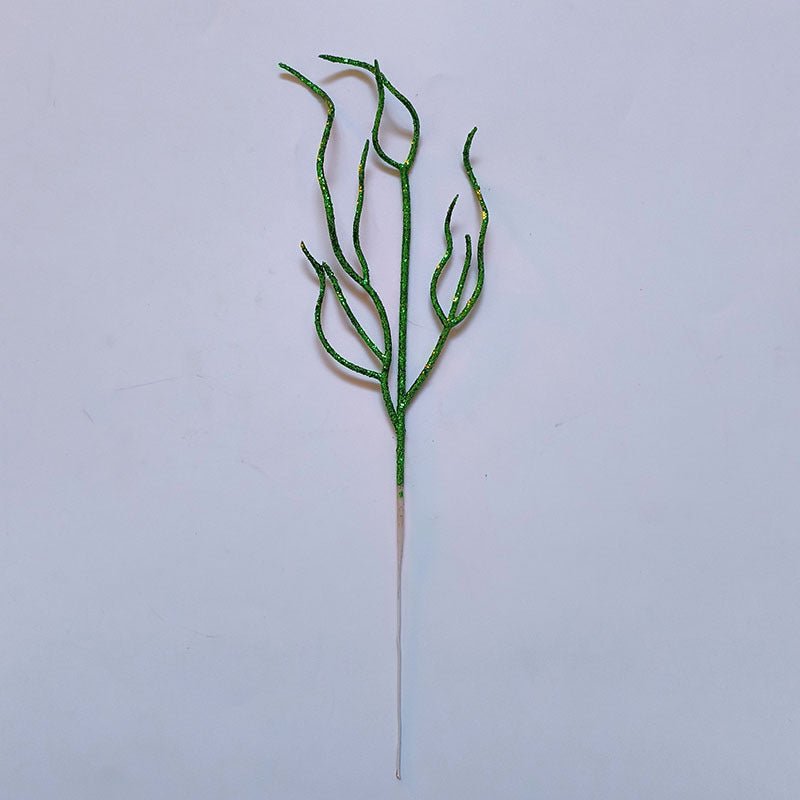 10 Pieces Christmas Decoration Real Tree Branches Golden Bells Dried Tree Branches Leaf Material Accessories Glitter Dried Tree Branches Festive Atmosphere Party Branches