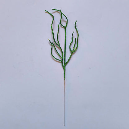 10 Pieces Christmas Decoration Real Tree Branches Golden Bells Dried Tree Branches Leaf Material Accessories Glitter Dried Tree Branches Festive Atmosphere Party Branches