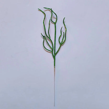 10 Pieces Christmas Decoration Real Tree Branches Golden Bells Dried Tree Branches Leaf Material Accessories Glitter Dried Tree Branches Festive Atmosphere Party Branches