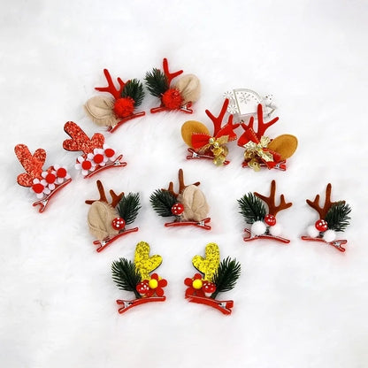 Christmas Cartoon Style Cute Antlers Party Festival Hairpin