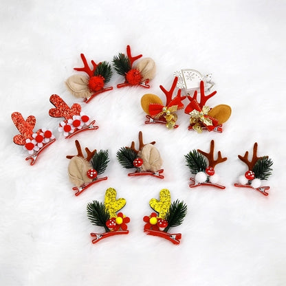 Christmas Cartoon Style Cute Antlers Party Festival Hairpin