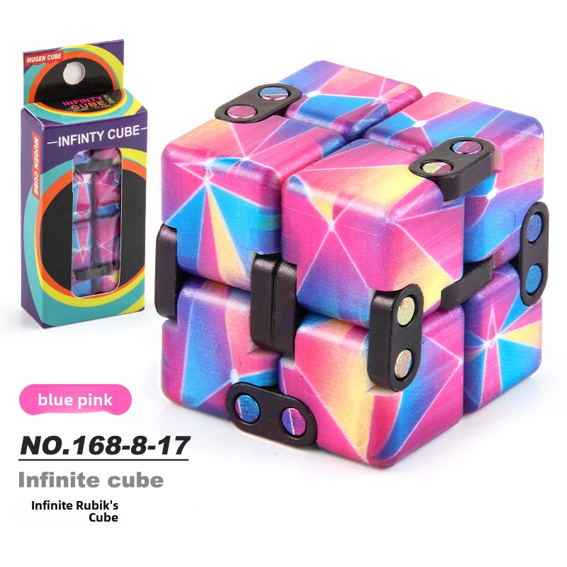 New Strange Decompression Toy UV Printing Infinite Rubik's Cube Decompression Folding Changeable Rubik's Cube Fingertip Rubik's Cube Manufacturer Resources