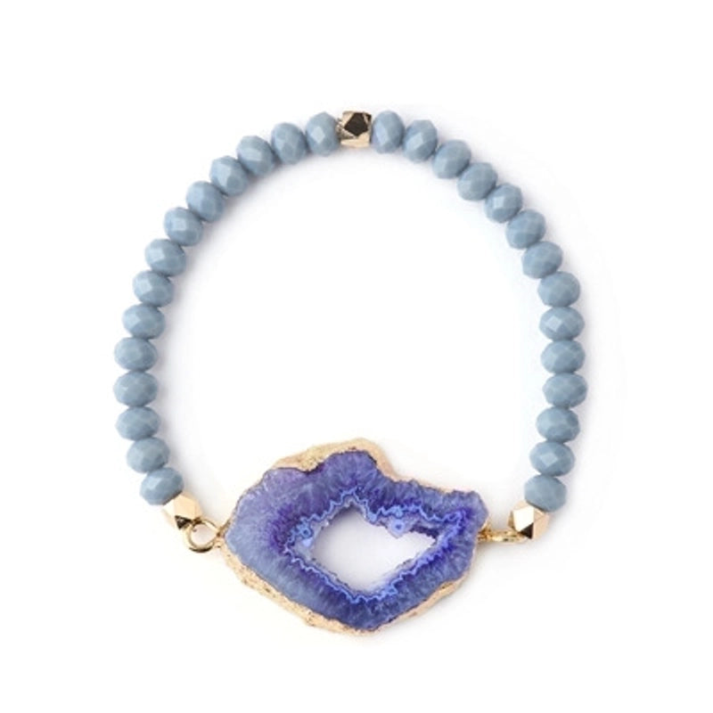 Fashion Geometric Agate Bracelets