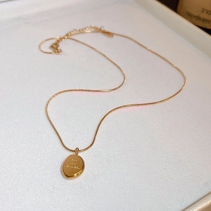 Minimalist Geometric Alloy Titanium Steel Plating Inlay Artificial Pearls Turquoise Rhinestones Necklace