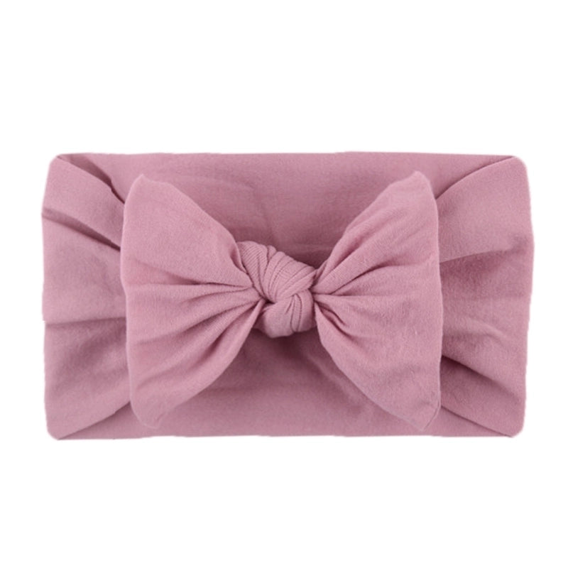 Kid's Fashion Solid Color Bow Knot Cloth Braid Hair Band