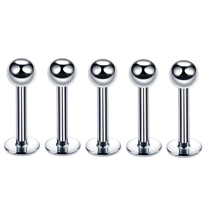 Fashion Geometric Stainless Steel Polishing Lip Stud