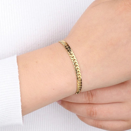 Classic Style Solid Color 304 Stainless Steel Bracelets In Bulk Stainless Steel Bracelets