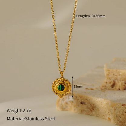 Elegant Luxurious Shiny Geometric Tree 304 Stainless Steel Necklace