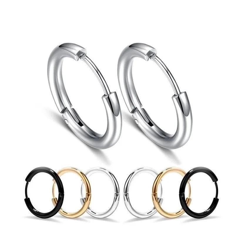1 Piece Minimalist Geometric Plating Stainless Steel Earrings
