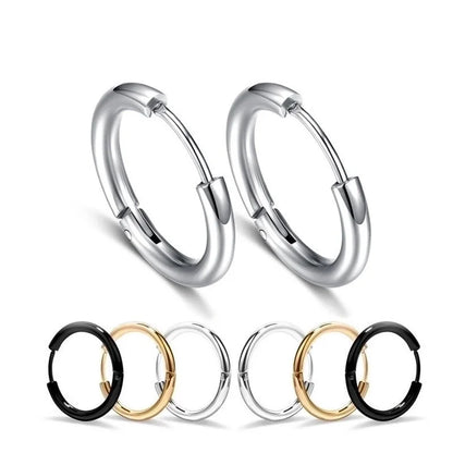 1 Piece Minimalist Geometric Plating Stainless Steel Earrings