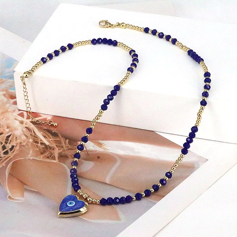 Elegant Vintage Style Eye Copper Plating Gold Plated Pendant Necklace