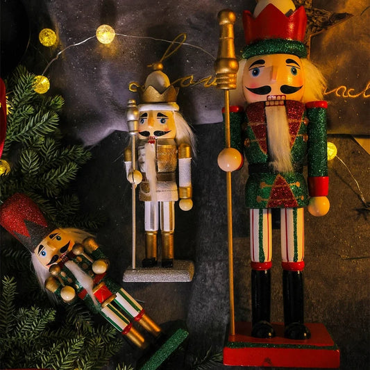 Christmas Gift Nutcracker Guard Decoration Home Desktop Ceramic Decoration Gift Children Christmas Gift