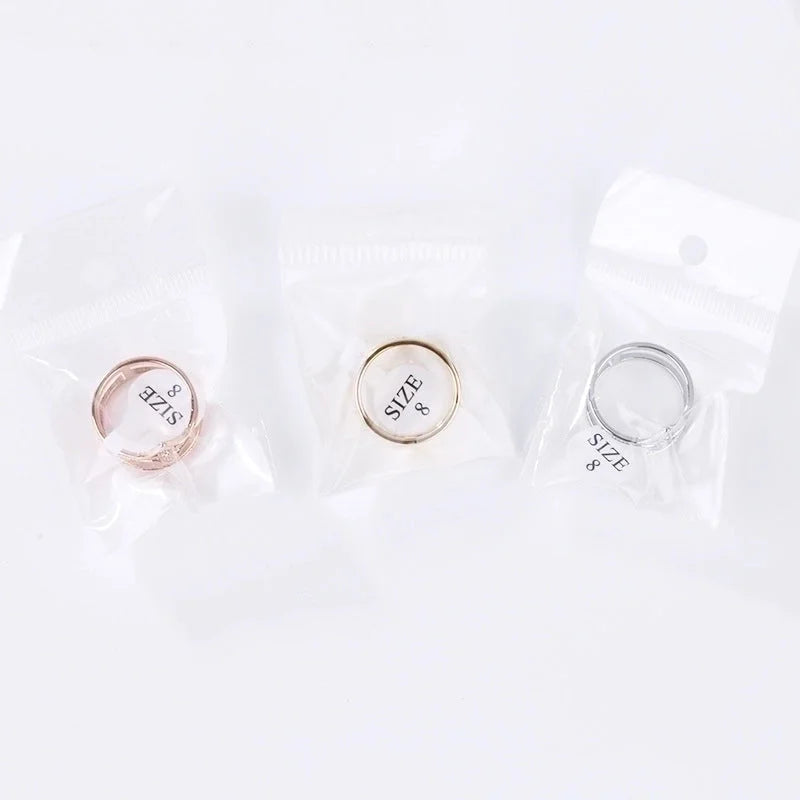 Minimalist Solid Color Titanium Steel Metal Inlay Artificial Gemstones Open Ring