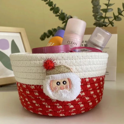 Cute Santa Claus Cotton Thread Storage Basket