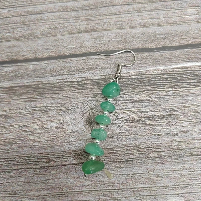 1 Pair Ethnic Style Geometric Natural Stone Drop Earrings