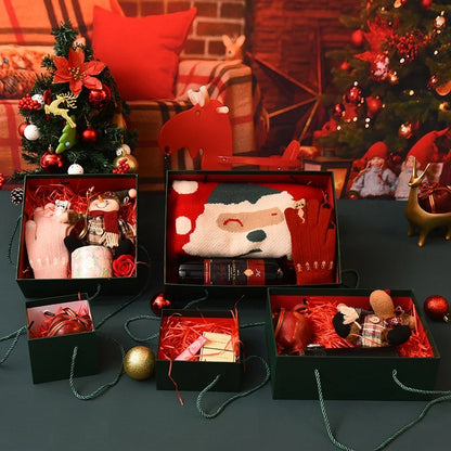 Christmas Fashion Color Block Festival Gift Wrapping Supplies