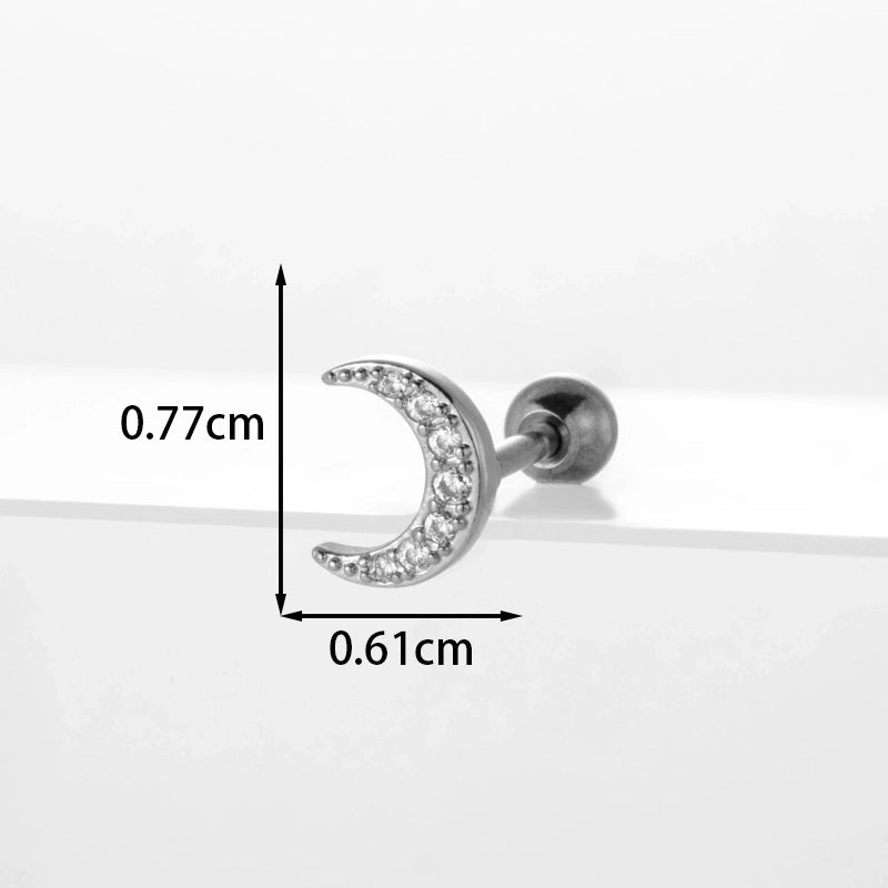 Ear Cartilage Rings & Studs Flower 316L Stainless Steel Copper