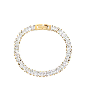 Minimalist Women Geometric Stainless Steel 18K Gold Plated Bracelets
