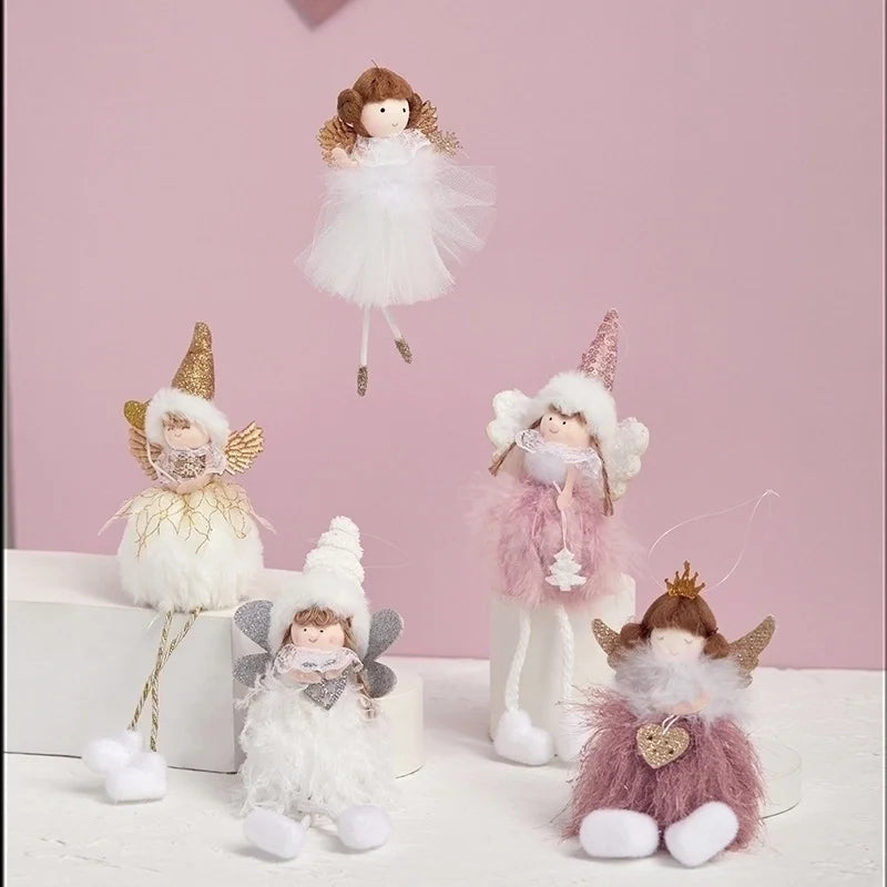 Christmas Angel Cloth Plush Party Hanging Ornaments