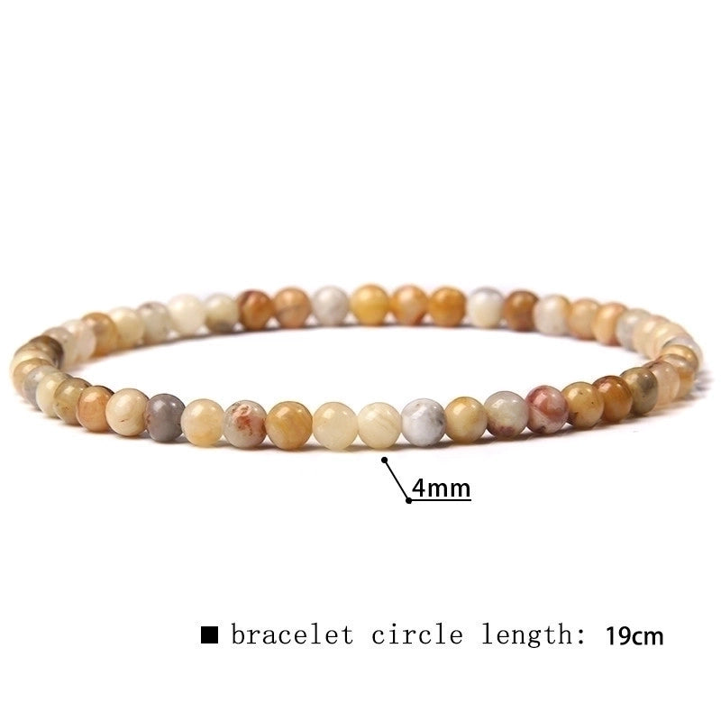 Minimalist Marble Natural Stone Beaded Bracelets