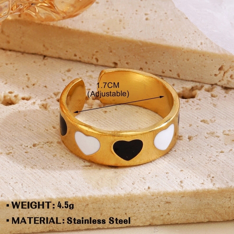 Minimalist Geometric 304 Stainless Steel Plating Open Rings