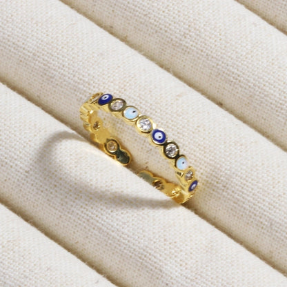 Copper Devil's Eye Rings