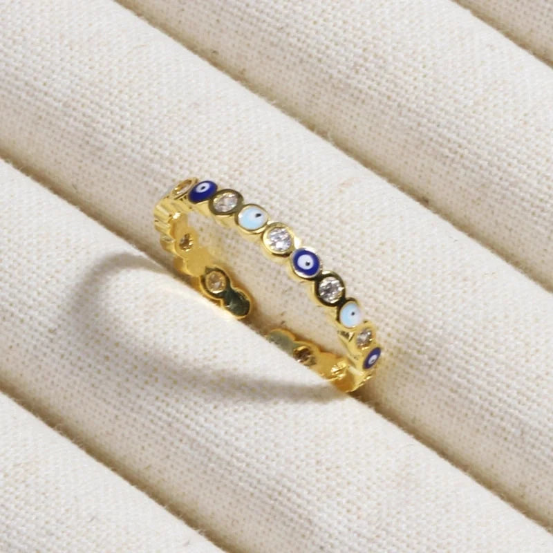 Copper Devil's Eye Rings