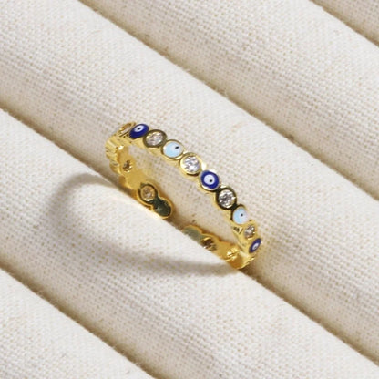 Copper Devil's Eye Rings