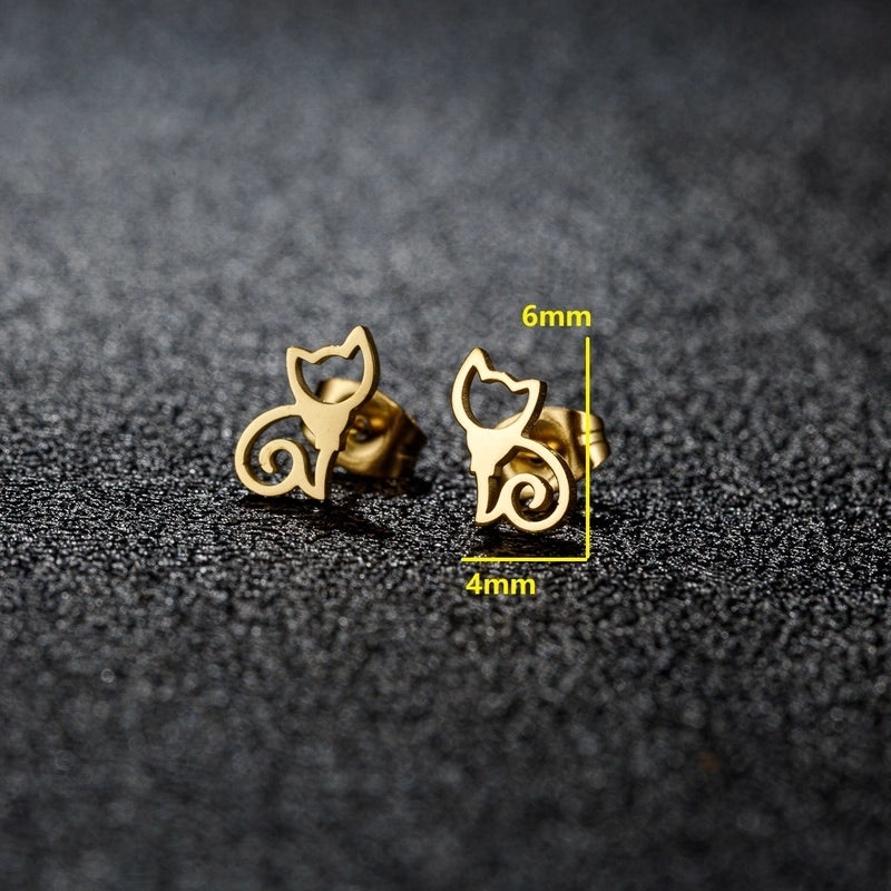 1 Pair Christmas Sweet Minimalist Snowflake Irregular Polishing Plating 304 Stainless Steel 18K Gold Plated Ear Studs