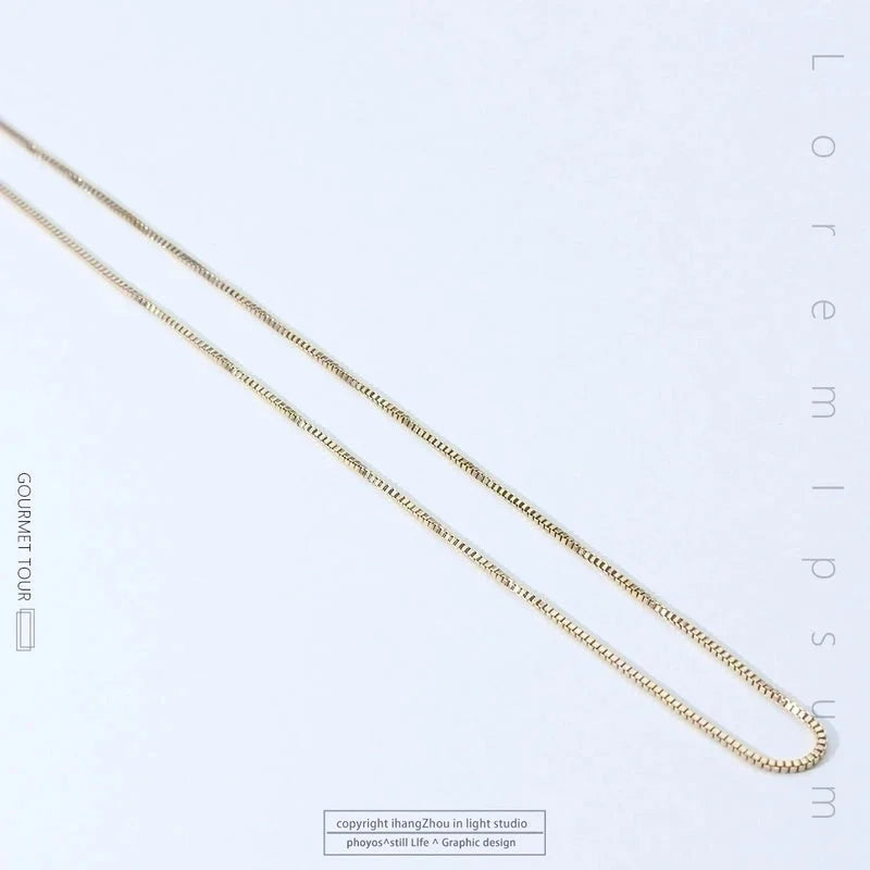 Titanium Steel Minimalist Plating Solid Color Necklace